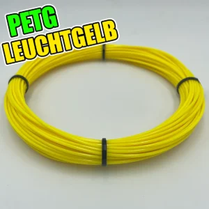 PETG Filament Leuchtgelb Sample 50g