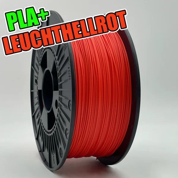 PLA+ Leuchthellrot Rolle passend für AMS. Made in Germany