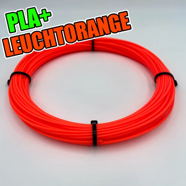 PLA+ Filament Leuchtorange Sample 50g