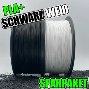Sparpaket PLA+ Schwarz Weiß 2KG