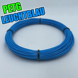 PETG Filament Leuchtblau Sample 50g