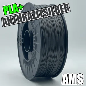 PLA+ Anthrazitsilber Rolle passend für AMS. Made in Germany