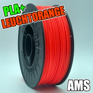 PLA+ Leuchtorange Rolle passend für AMS. Made in Germany