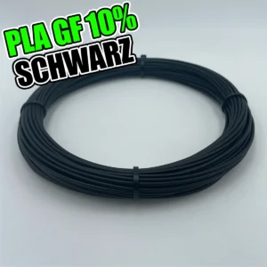 PLA GF 10% Filament Sample Schwarz 50g 10% Glasfaser