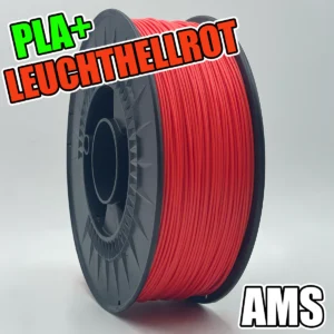 PLA+ Leuchthellrot Rolle passend für AMS. Made in Germany