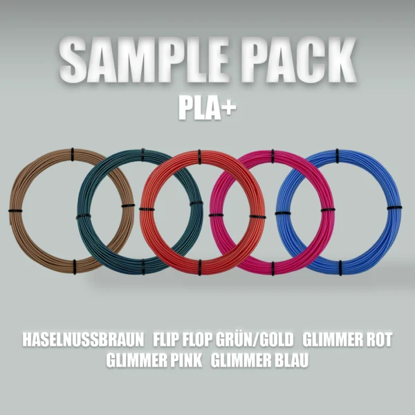 Sample Pack PLA+ 7. Filament Made in Germany